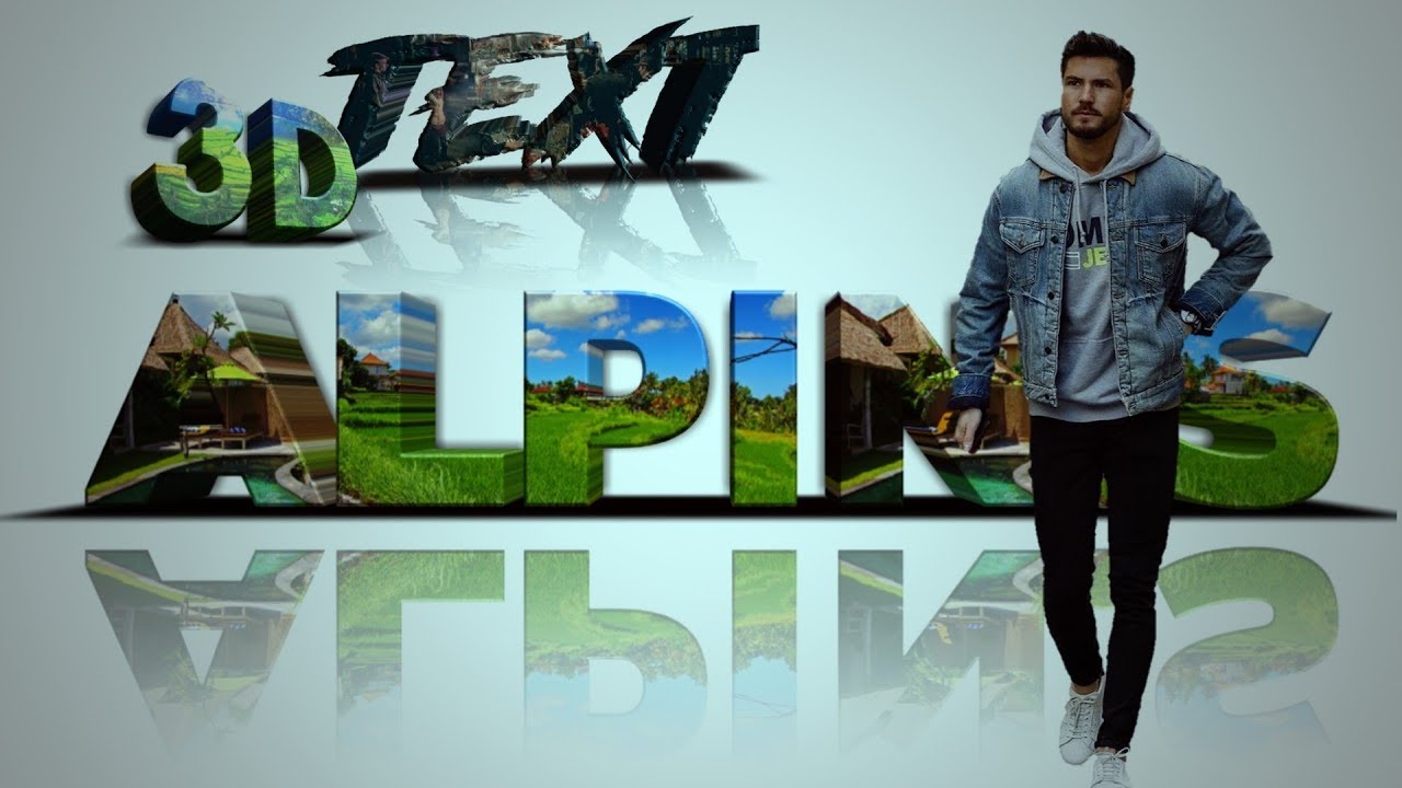 Pixellab 3D text editing tutorial & mengkombinasikan ke dalam foto picsart