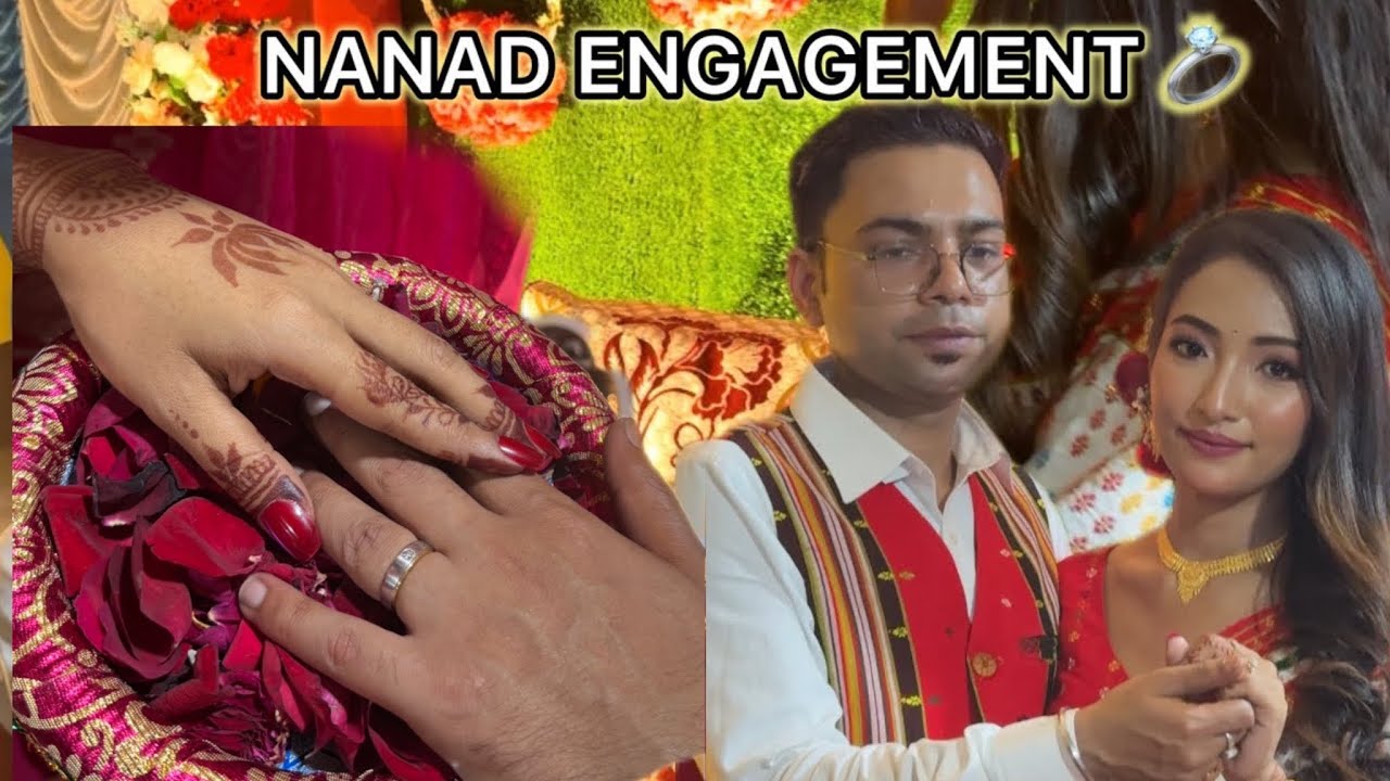 Nanad Engagement Vlog 💍 Bride Getting Ready | Family Dance, Singing & Ring Exchange|