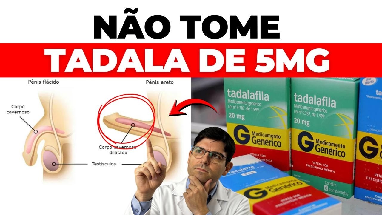 CINCO BENEFÍCIOS SECRETOS DA TADALAFILA!