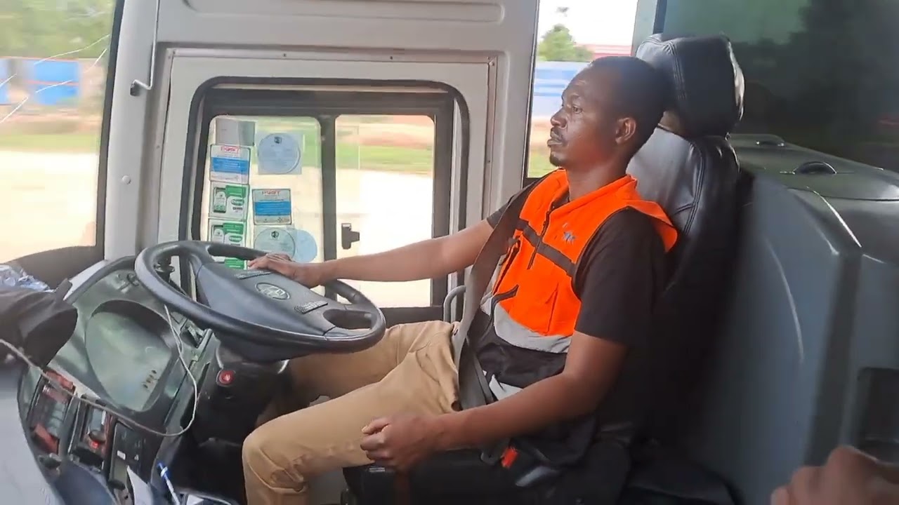 Leaving_Roadport_Harare_to_Blantyre_with_3stars bus & Paul the driver #travel #trucking #truckdriver
