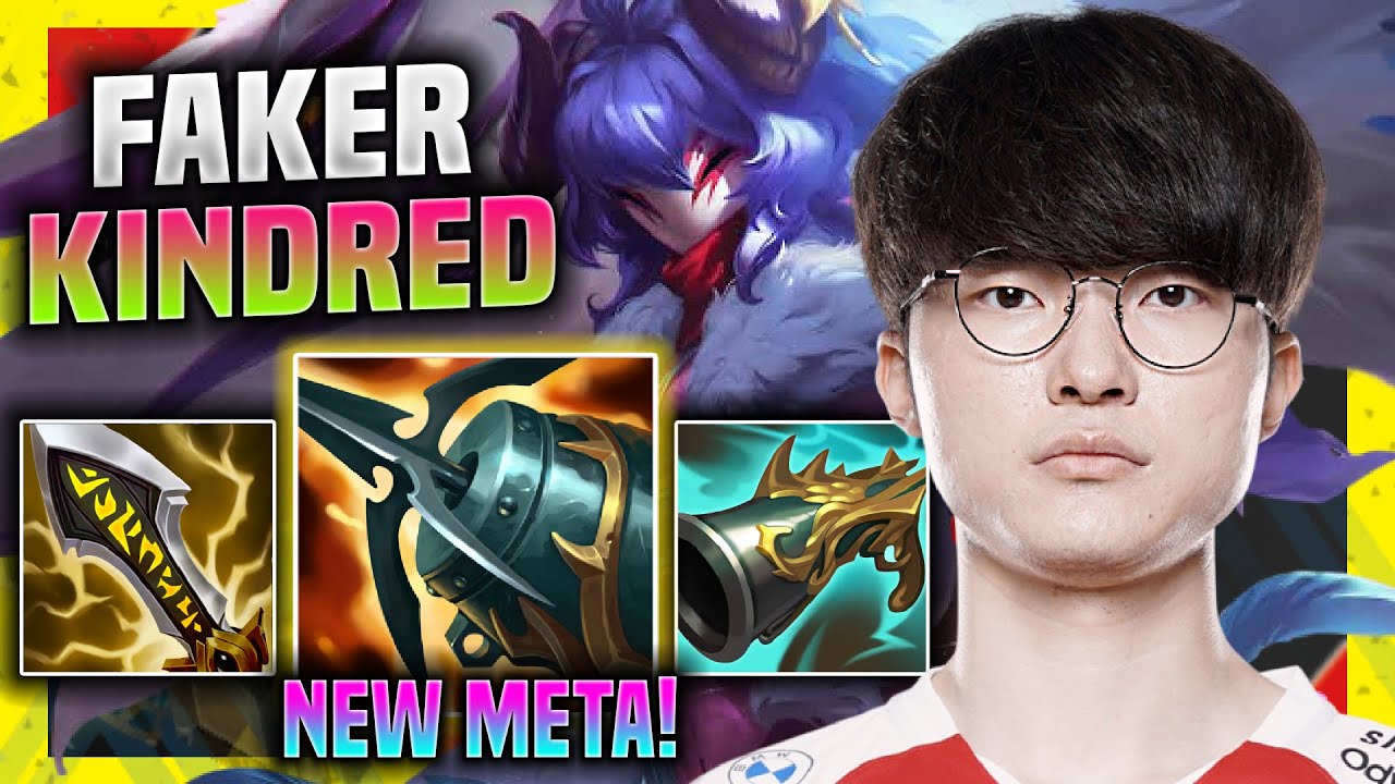 FAKER TRIES NEW META KINDRED ADC! - T1 Faker Plays Kindred ADC vs Aphelios! | Season 11