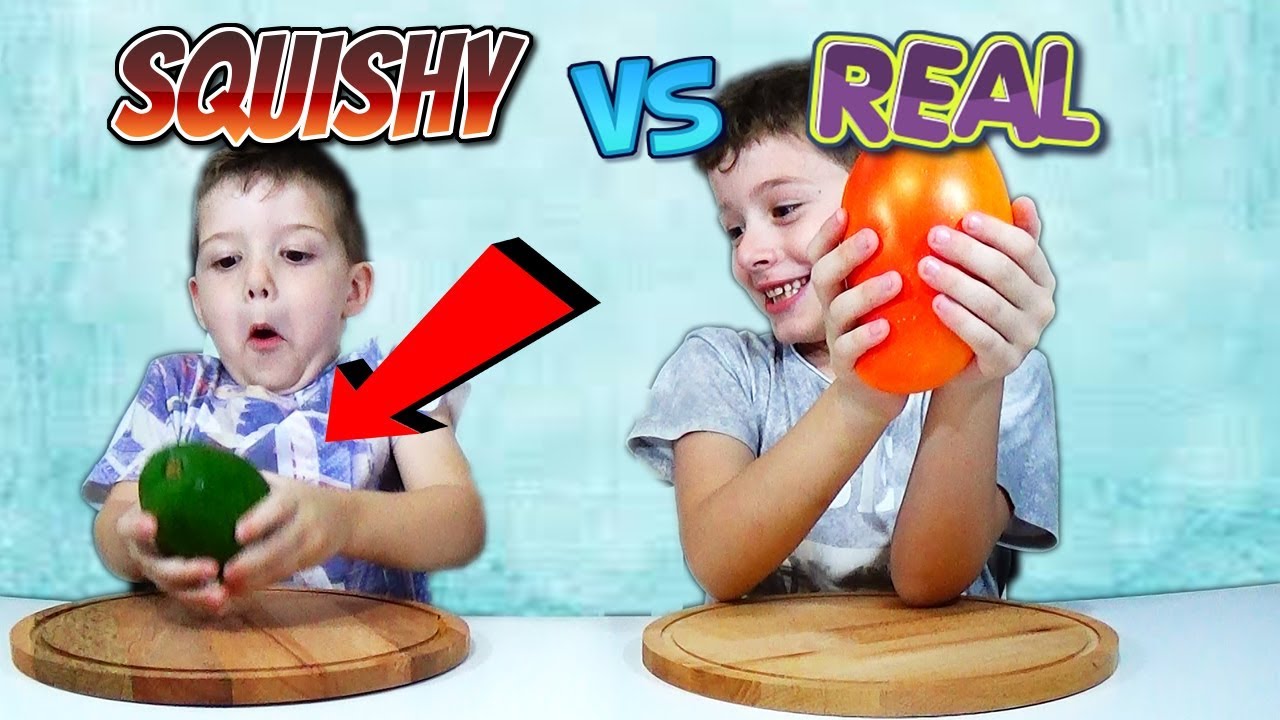 REAL FOOD ή SQUISHY CHALLENGE 🤯🍔 | FUN ΠΑΙΧΝΙΔΙ ΓΙΑ ΟΛΟΥΣ!