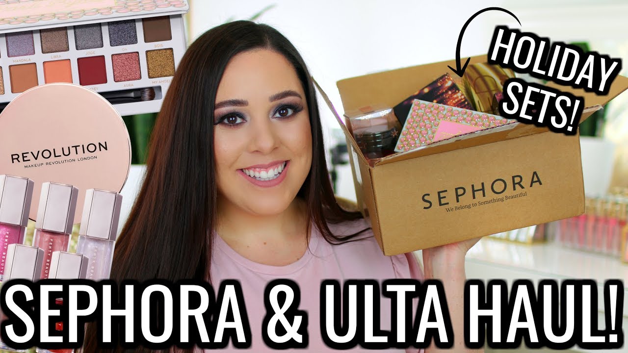 SEPHORA & ULTA HAUL 2019! HOLIDAY SETS, DRUGSTORE, & MY OCTOBER PALETTE