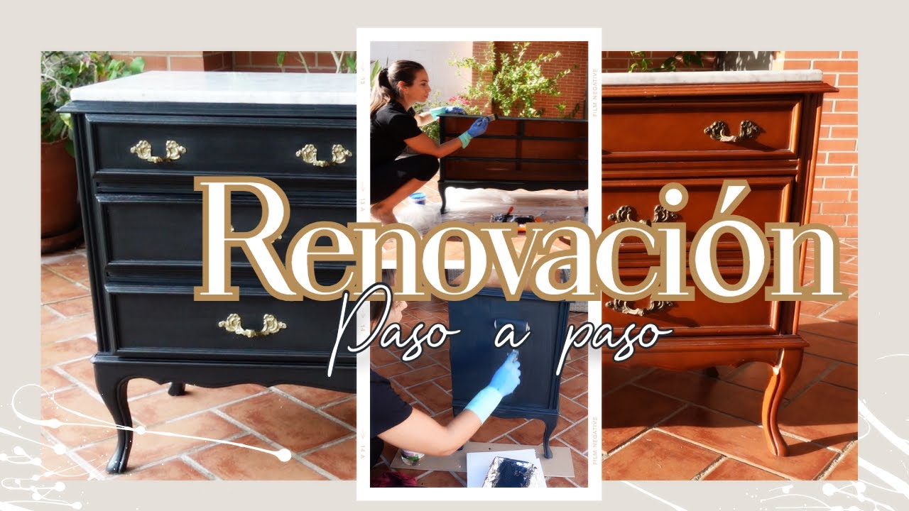 RENOVACIÓN MUEBLE ANTIGUO Paso a Paso Fácil✨Transformación pintando con Chalkpaint ANTES/DESPUÉS