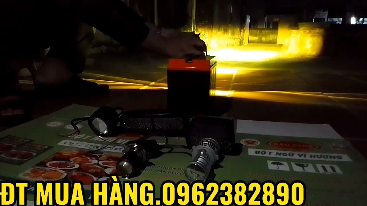 TEST ÁNH SÁNG SIÊU KHỦNG VỚI CÁC MẪU ĐÈN TRỢ SÁNG ĐÈN PHA LẮP XE MÁY ÔTÔ XE ĐIỆN 