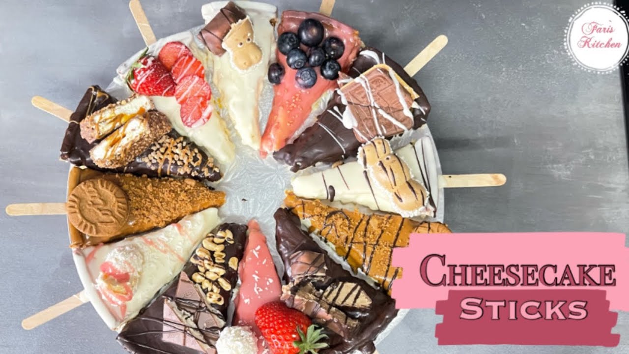 Cheesecake Sticks | Trending Cakes | Kuchen am Stiel | Cakesicles | Cake Sticks | Käsekuchen