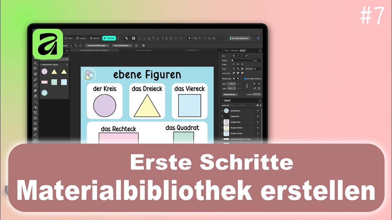 Material strukturieren in Affinity | Geometrie-Assets clever speichern (7 von 8)