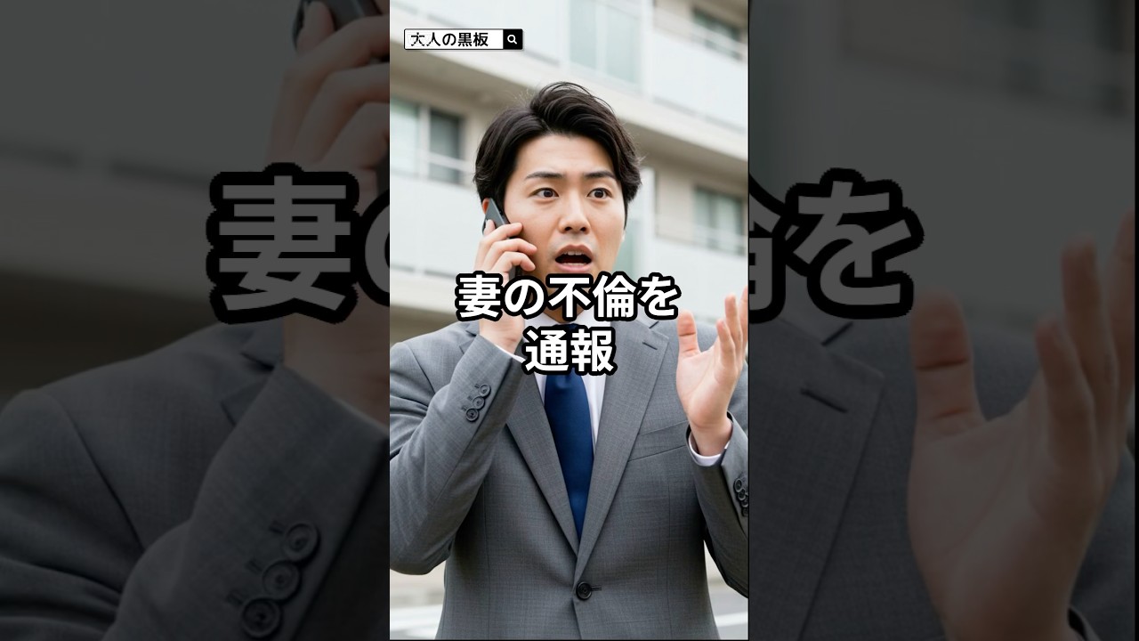 妻の不倫を通報