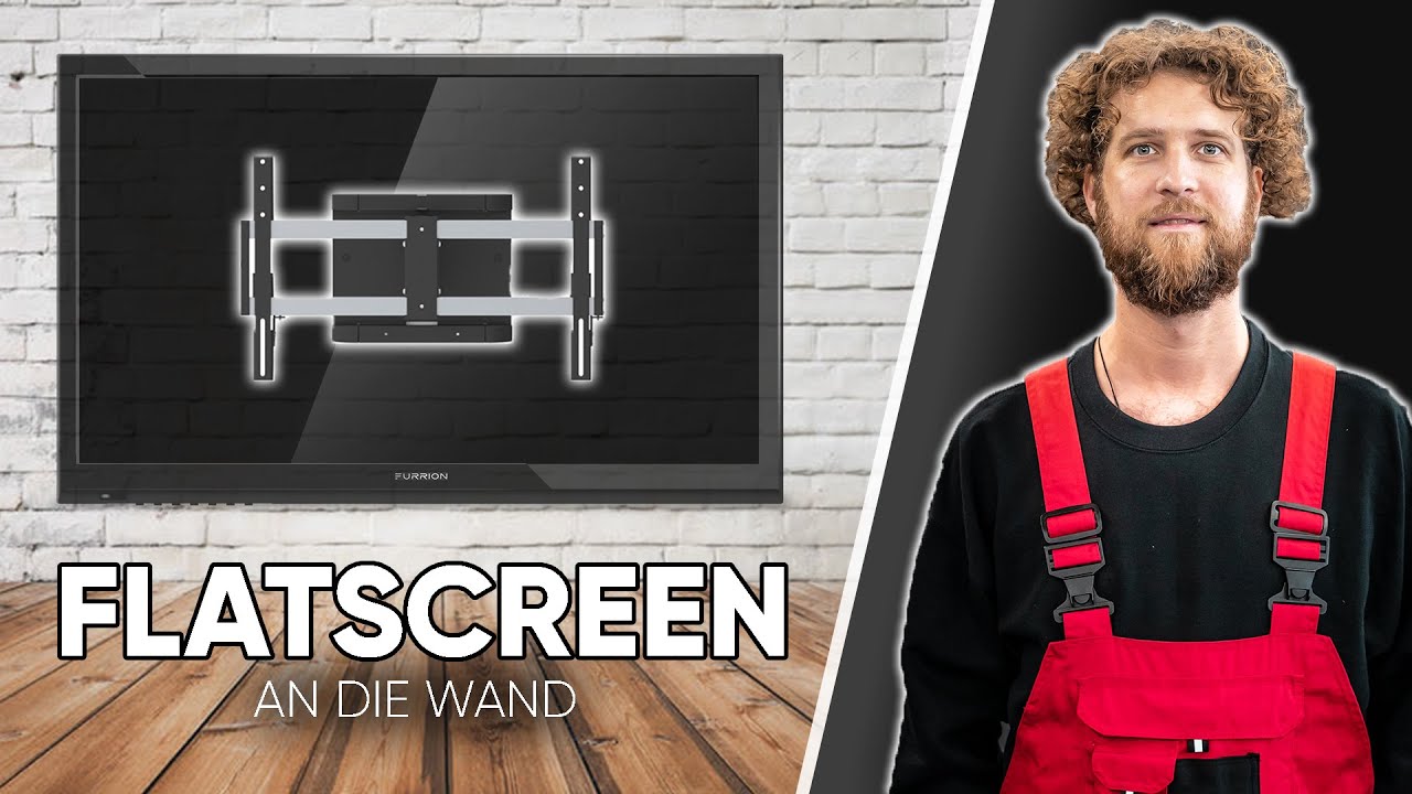 TV HALTERUNG ANBRINGEN - Anleitung zum Bohren und Montage (Schwenkbar, Neigbar, Ausziehbar)