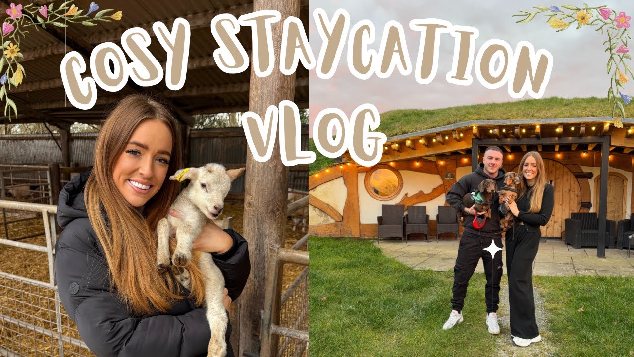 COSY STAYCATION&nbsp;VLOG!! | Dog friendly cabin in the UK!