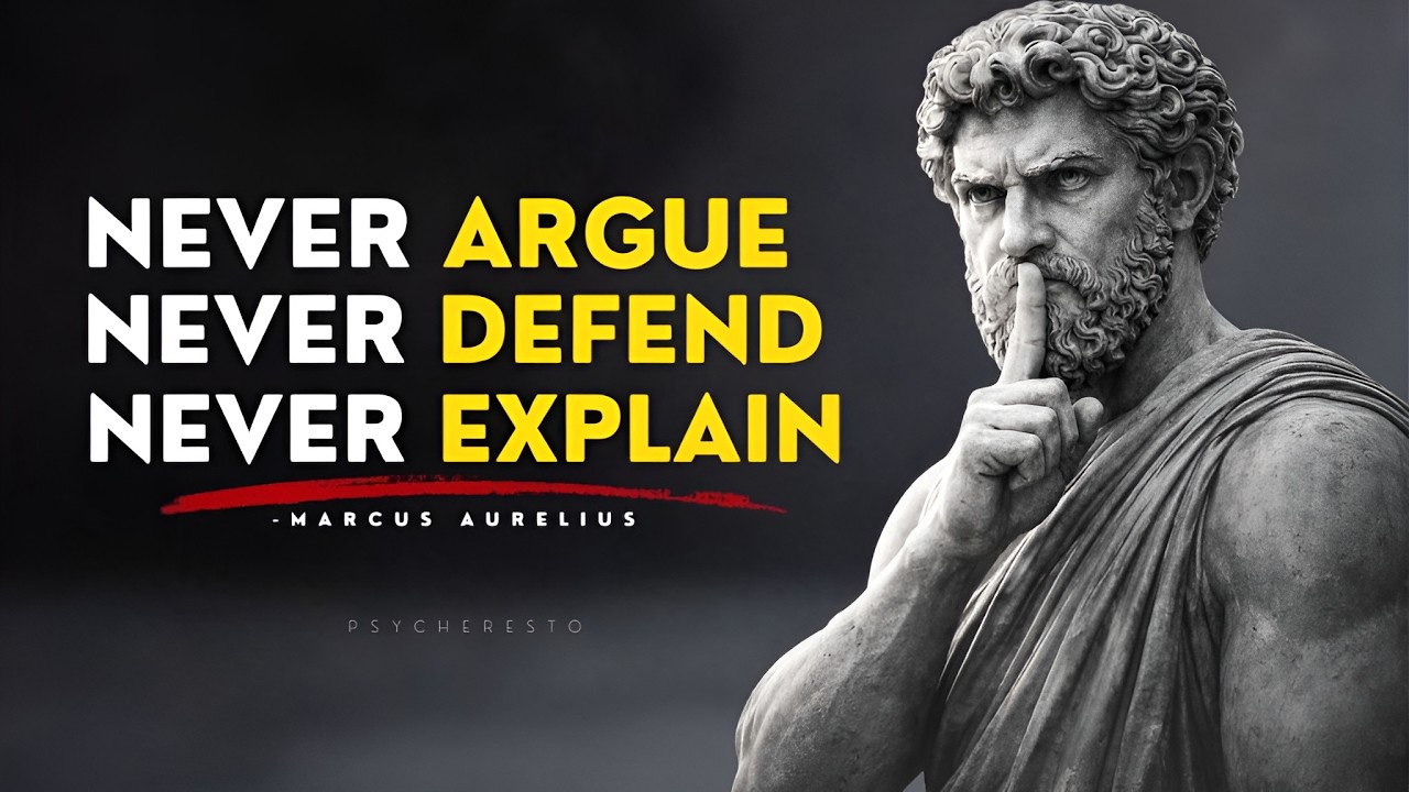 NEVER Argue, NEVER Defend, NEVER Explain - WHEN SILENCE IS YOUR ULTIMATE  POWER | STOICISM