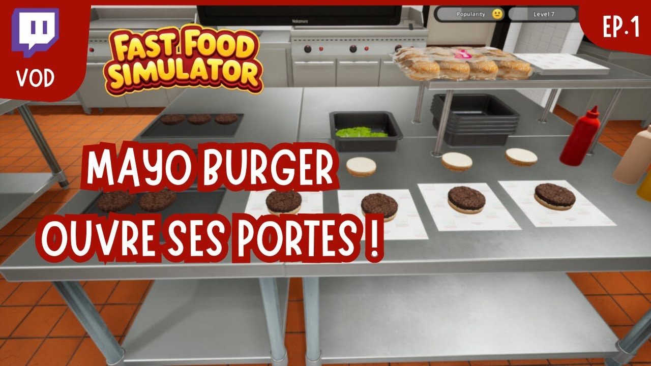 ON CRAME NOS PREMIERS BURGERS ?? FAST FOOD SIMULATOR [EP.1]