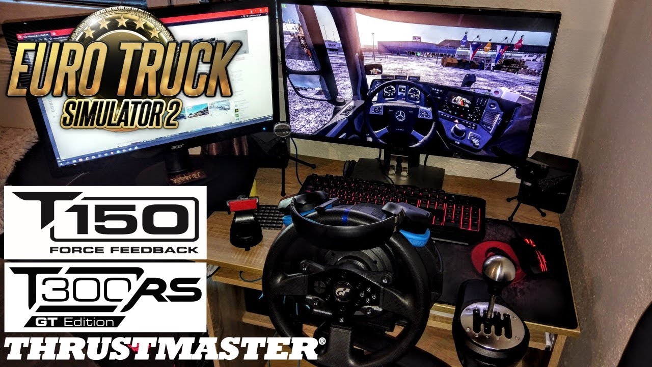 Tutorial • Instalace volantu Thrustmaster T150/T300 • Aktivace ve hře Euro Truck Simulator 2