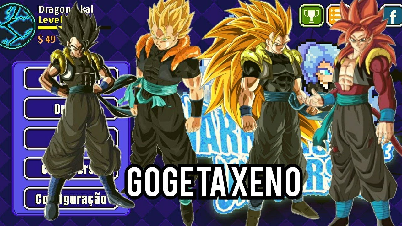 Como criar o gogeta xeno, ssj, ssj3, ssj4 no warriors of the universe