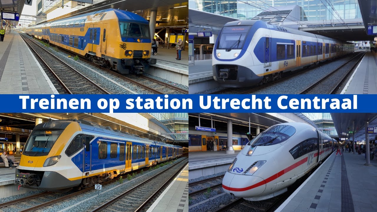 Treinen op station Utrecht Centraal - 8 oktober 2022