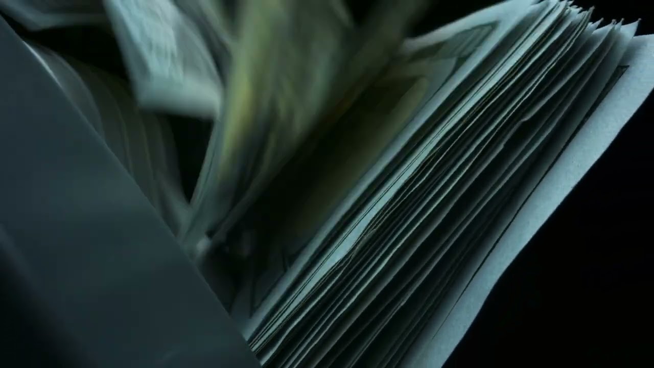 Automatic Operations Of Cash Automated Bank Equipment For Counting Paper Currency 4k