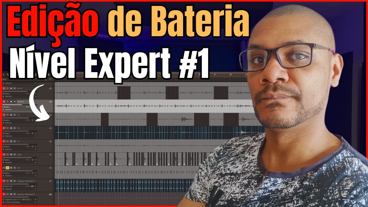 Como Editar Bateria Acústica de Forma Simples e Profissional Sem Plugins Caros - Parte 01 #mixagem