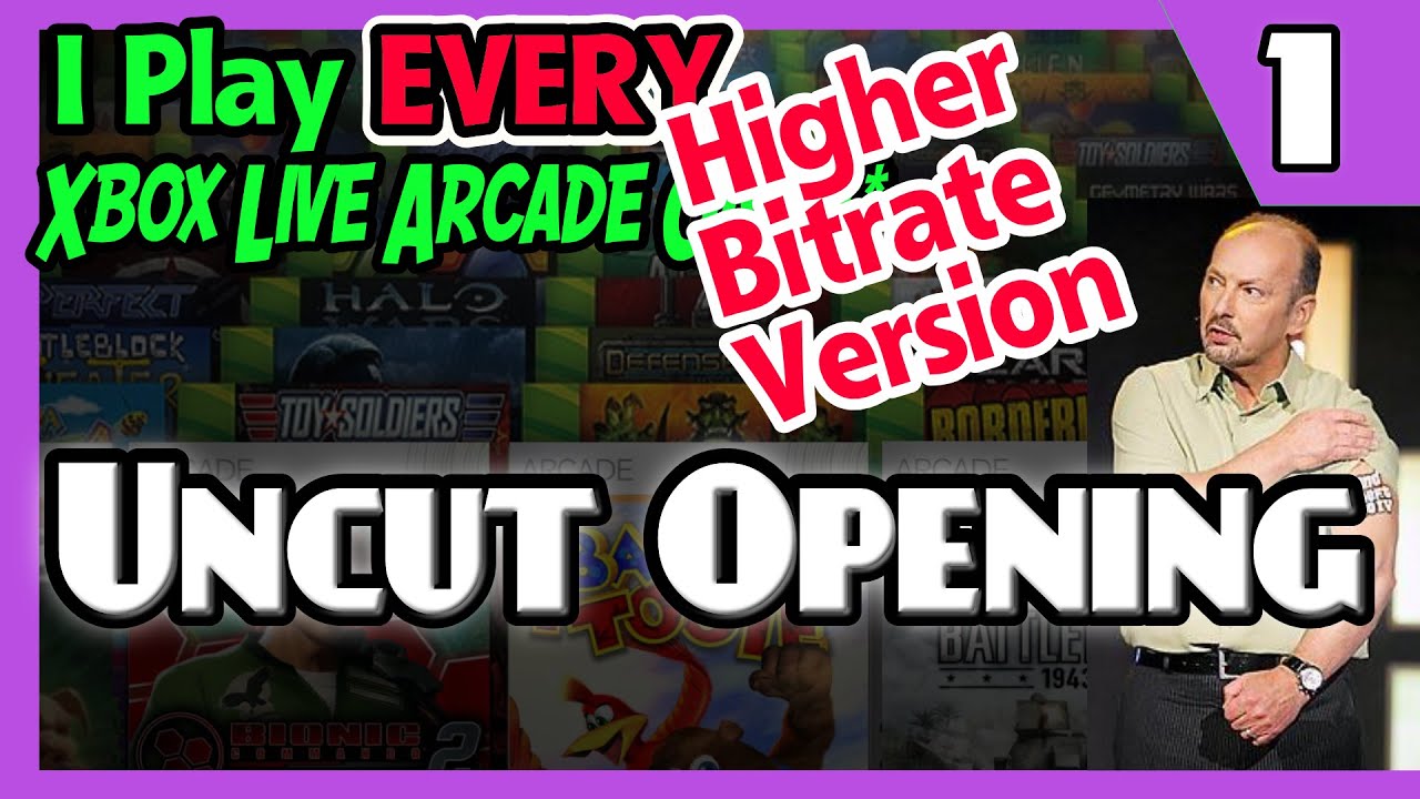 Uncut Opening From Part 1 (higher bitrate) - Segment from I Play EVERY Xbox Live Arcade Game, Part 1