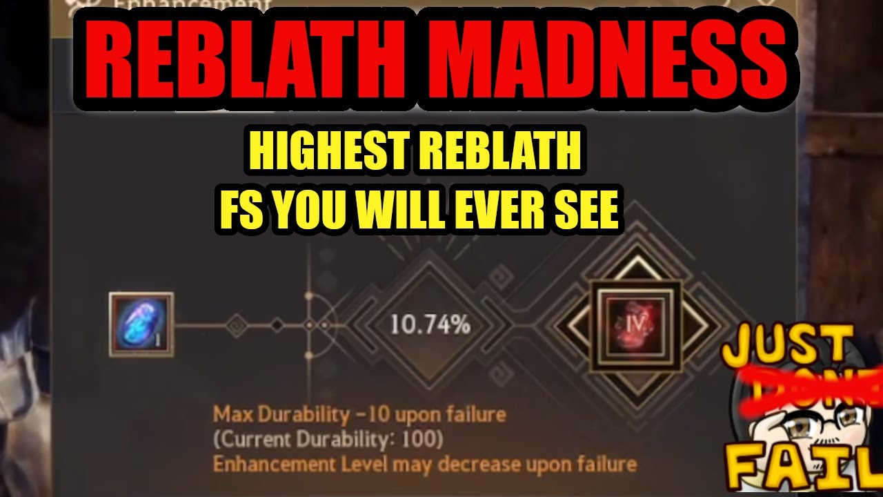 Highest REBLATH failstacking! OVER 240FS