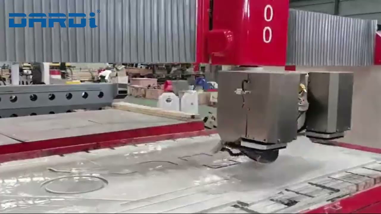 Serra Ponte DARDI CNC de 5 eixos para corte / fresa / fura&ccedil;&atilde;o de pedras
