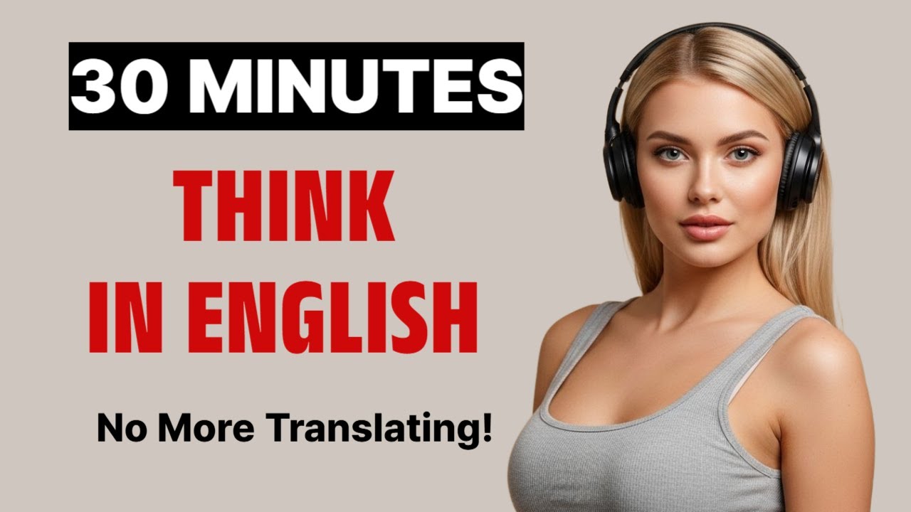 English Brain Training  B1 B2 Think in English Self Talk Practice