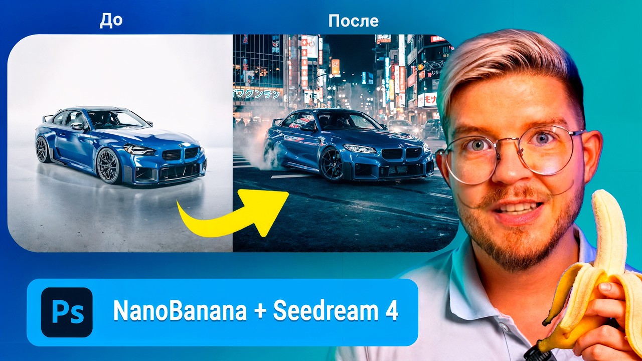Как Использовать Nano Banana в Photoshop