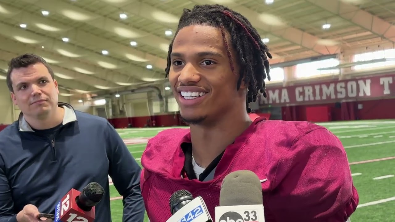 Пресс-конференция ресивера «Алабамы» Райана Коулмана-Уильямса