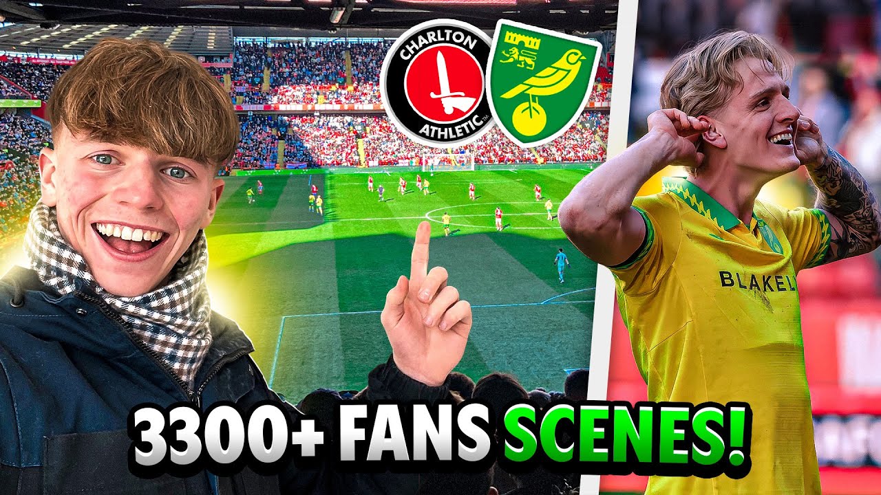 PURE SCENES as 3300+ NORWICH FANS ERUPT at CHARLTON! Charlton Athletic vs Norwich City