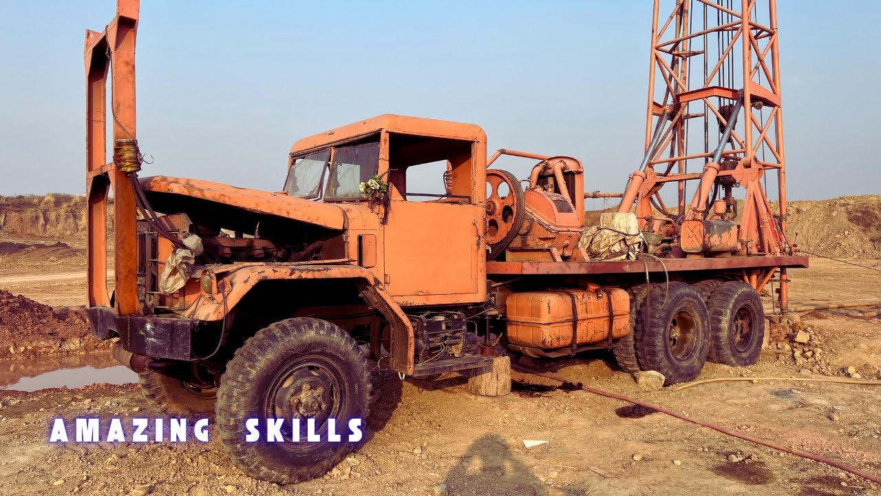 Pipe Replacement Skills During Deep Well Drilling Technology || #amazing #skills