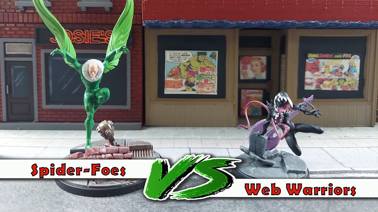 Spider-Foes v Web Warriors ***New Characters*** -Marvel Crisis Protocol Battle Report ep 41