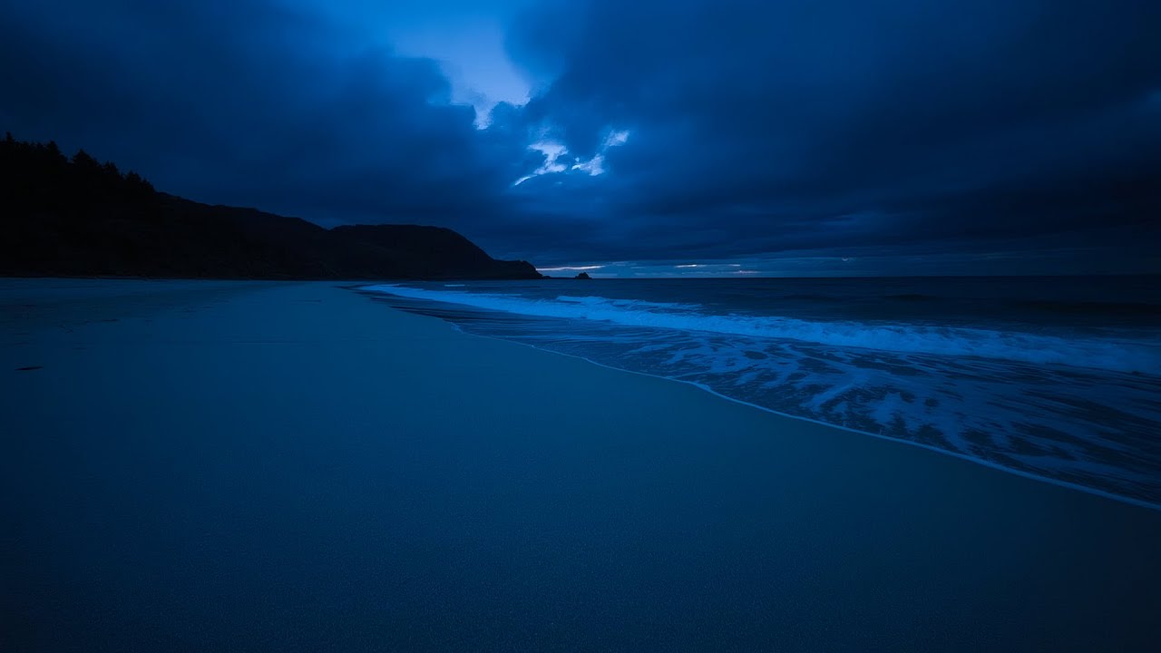 Ocean Waves for Deep Sleep 🌙 Calm Night Surf Sounds | No Ads, Pure Relaxation & Stress Relief