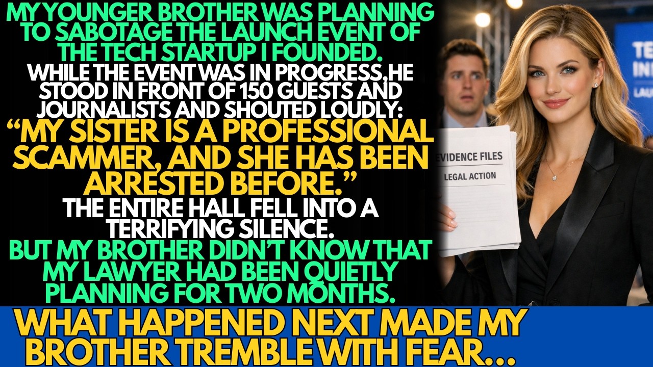 My brother stood before 150 guests and press saying I was a scammer once arrested but he knew not