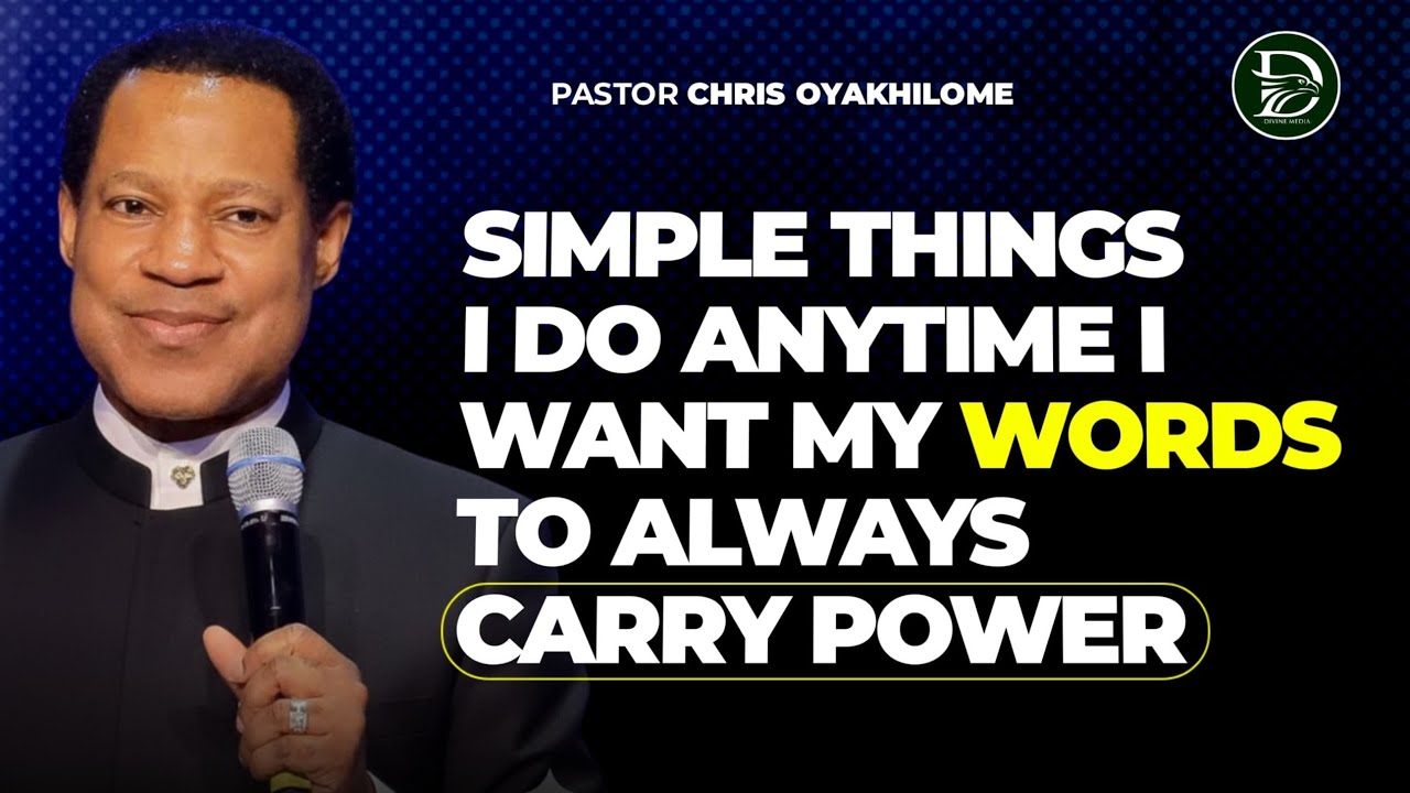 SECRETS TO SPEAKING || PASTOR CHRIS OYAKHILOME