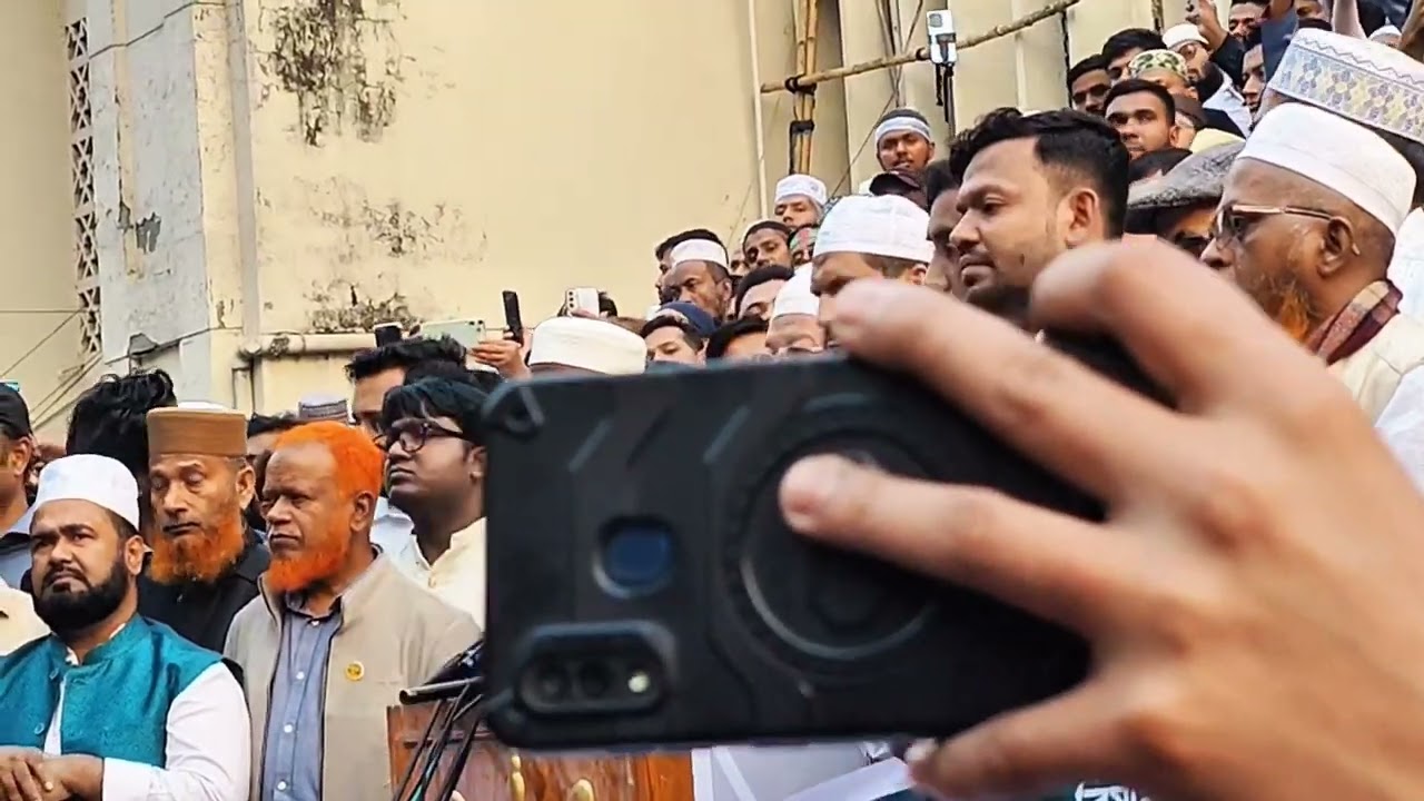 বাংলাদেশ খেলাফত মজলিসের আমির আল্লামা মামুনুল হক সাহেবের বক্তব্য 