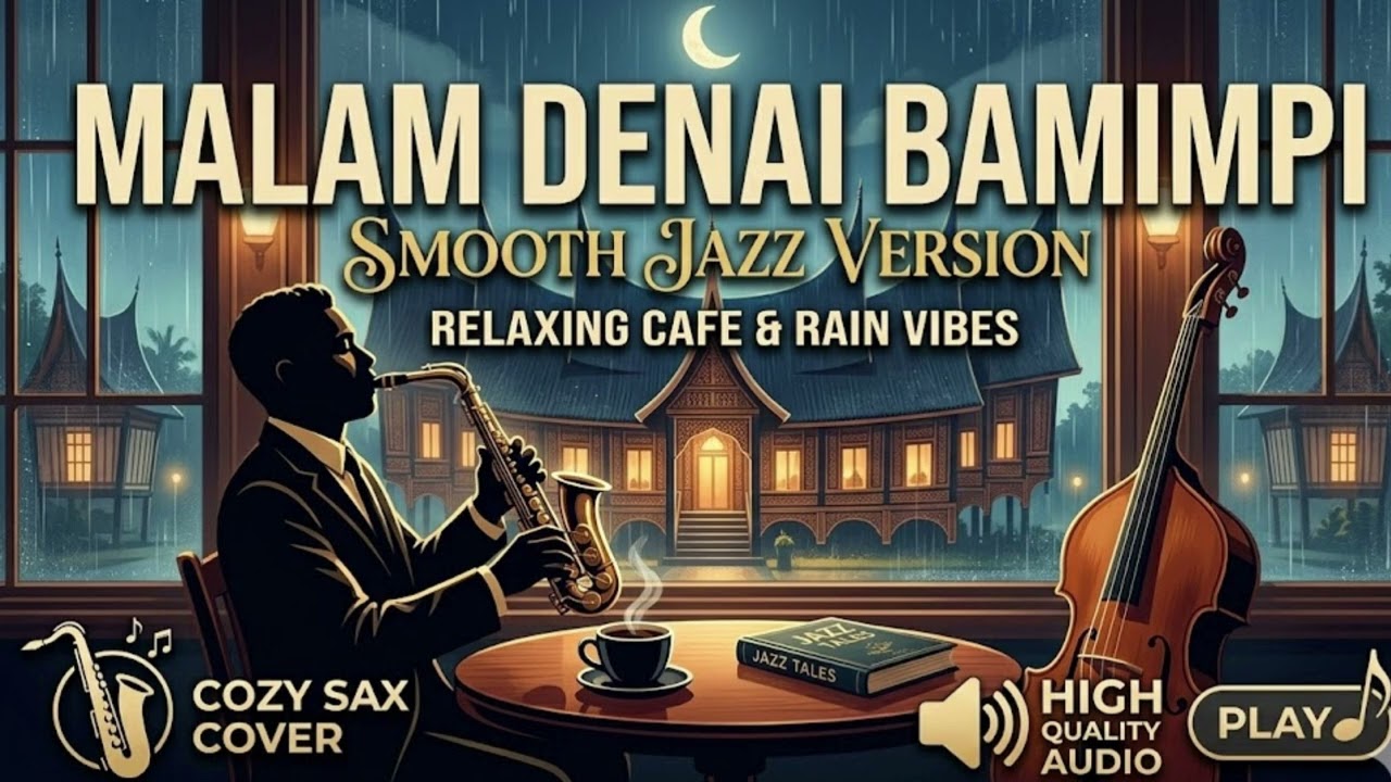 Malam Denai Bamimpi - Smooth Jazz Version (Teman Santai di Kafe & Hujan)
