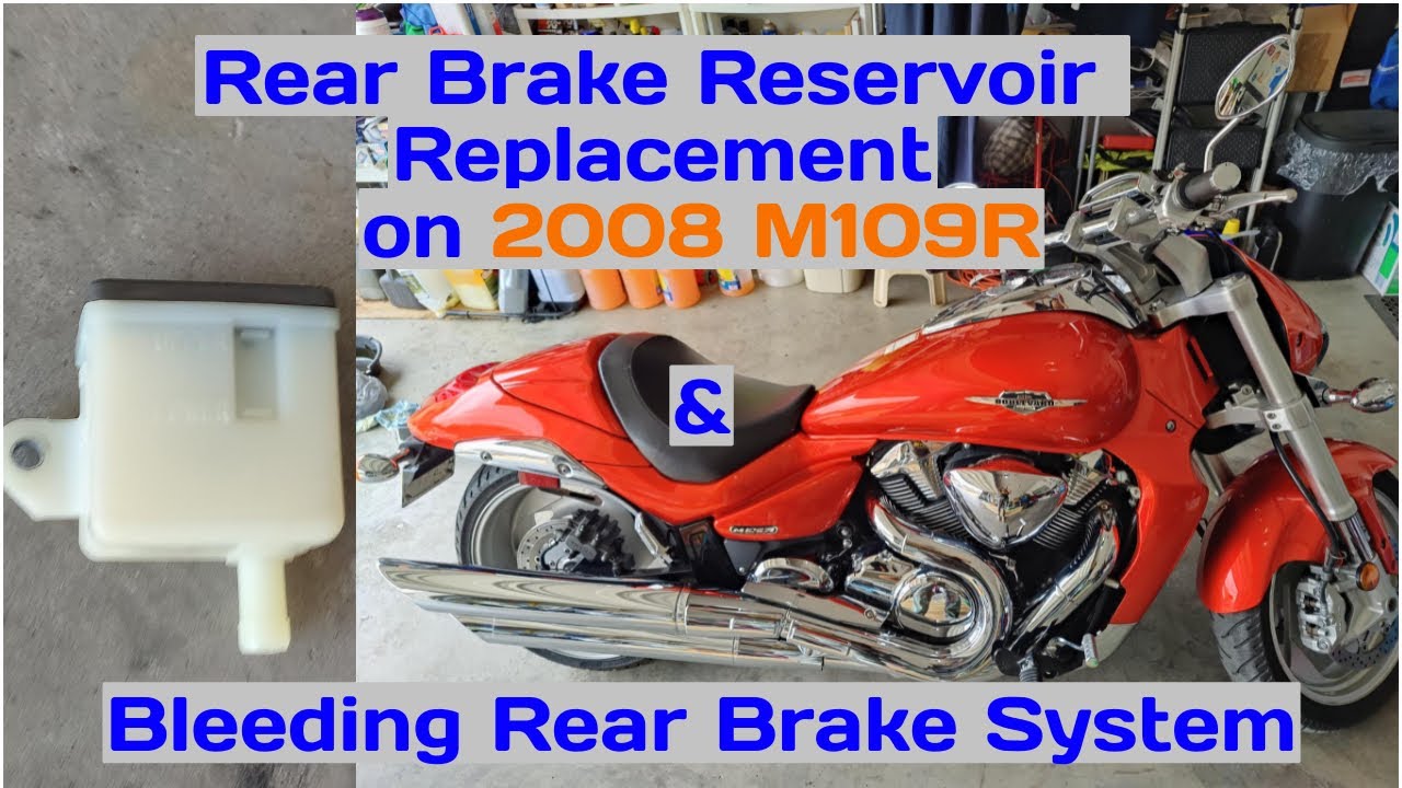 How to Replace Rear Brake Reservoir and Bleed Brake System on 2008 Suzuki Boulevard M109R