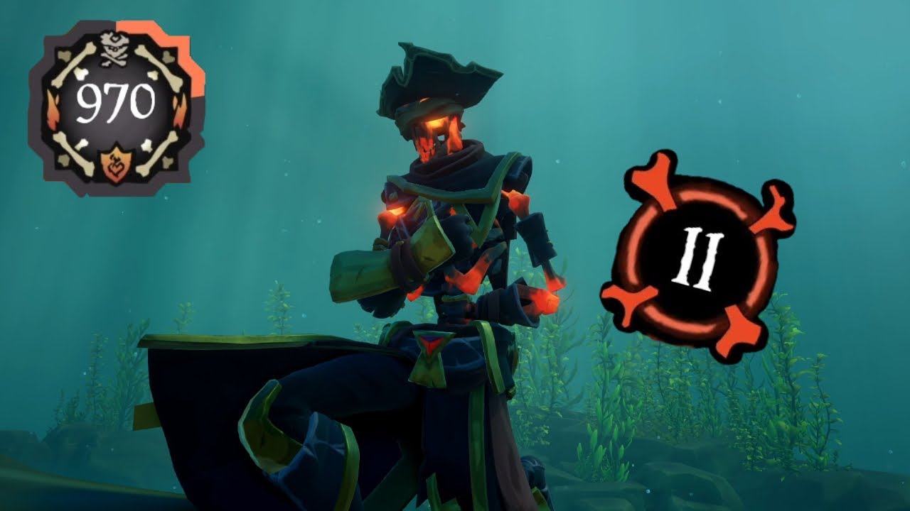 Beating my old solo hg record by 1 on the grind for gold bones (970-1000) | Sea Of Thieves