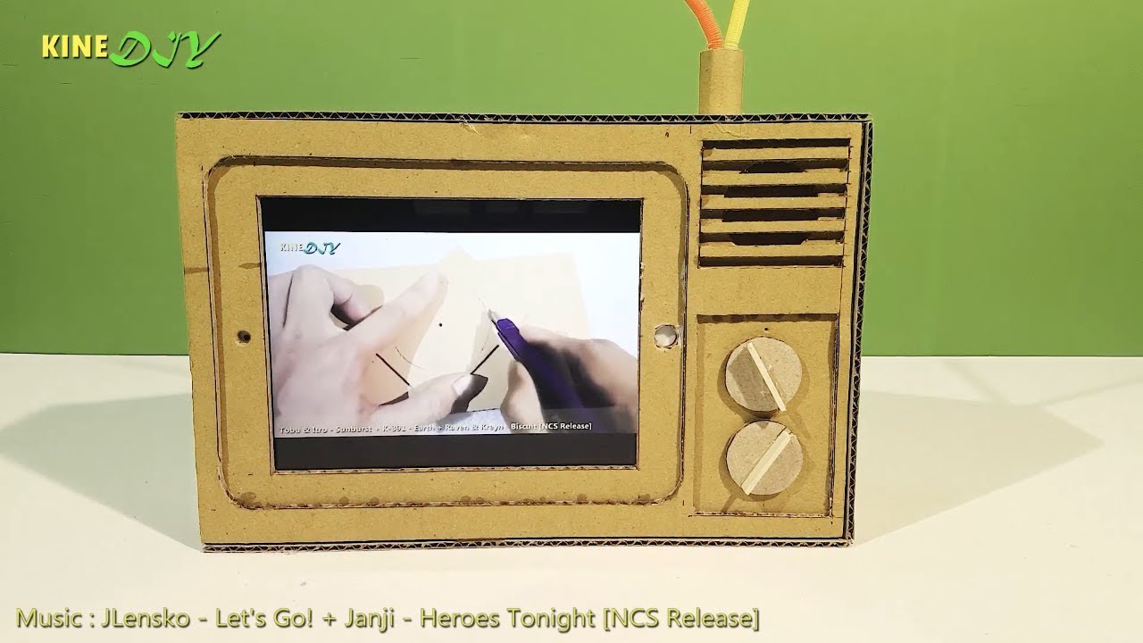 Make TV from Cardboard - How to make TV from cardboard and ipad mini