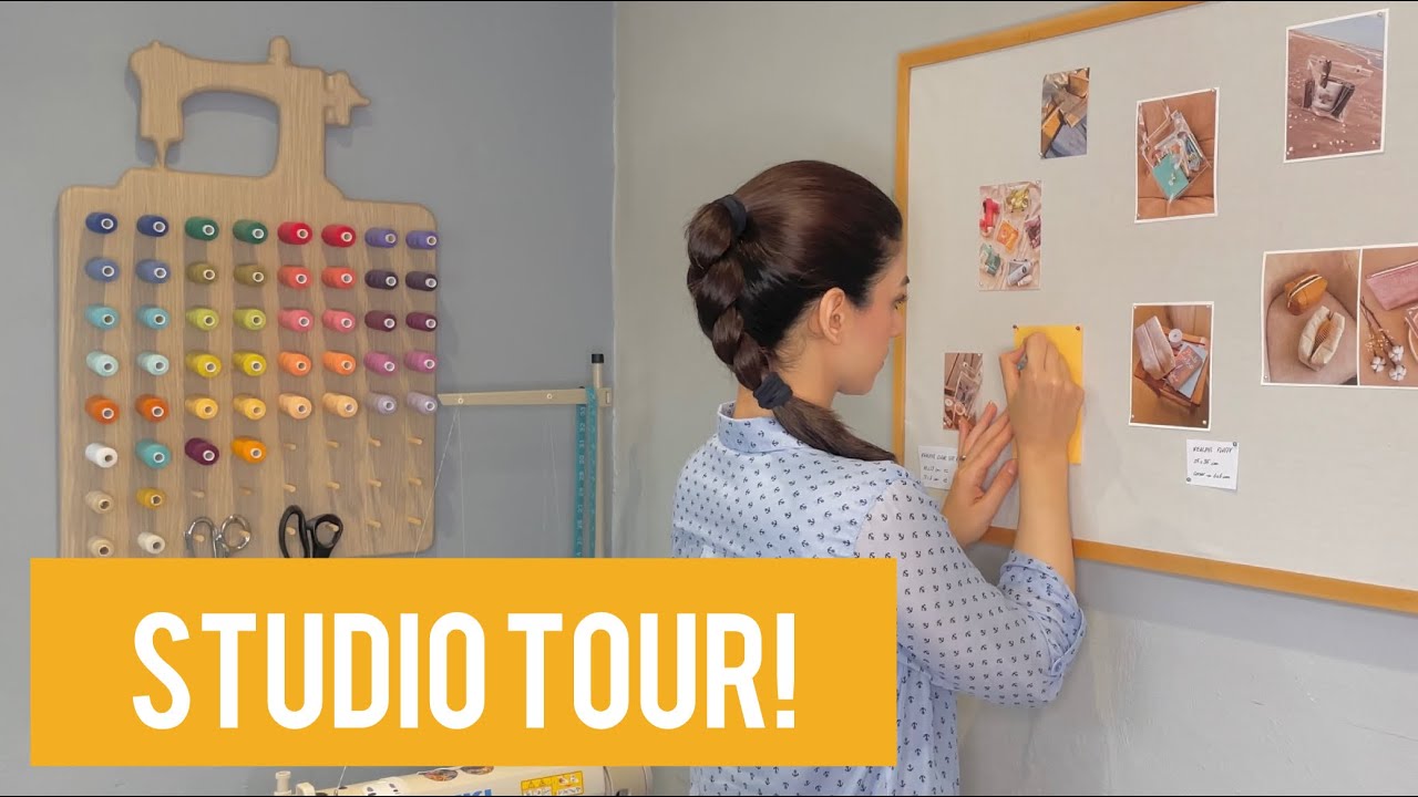 Studio Tour┃تجهیز کردن کارگاه خیاطی