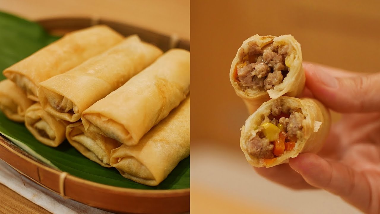 Renyah dan Nagih!! Resep LUMPIA isi DAGING ~ BEEF SPRING ROLL