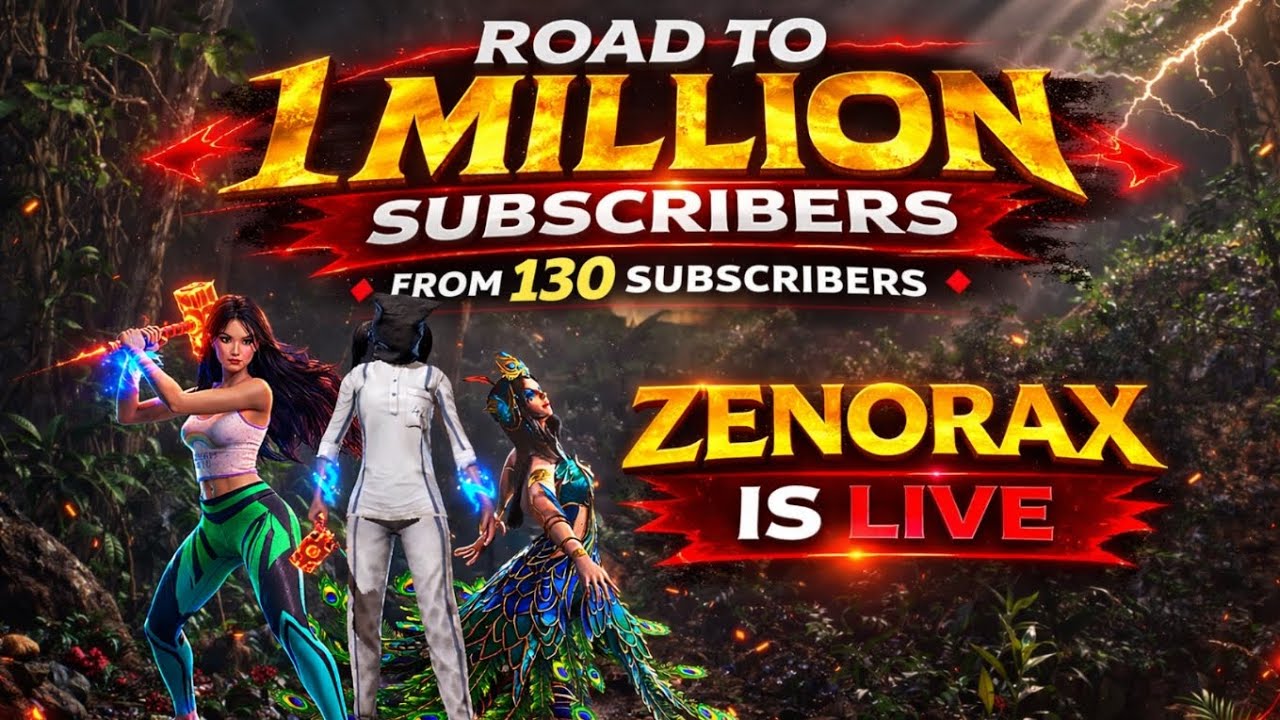 Road to 1 million subscribers 🗿🔥. WATCH Zenorax live 🔥 Scarfall update gameplay ✨🔫