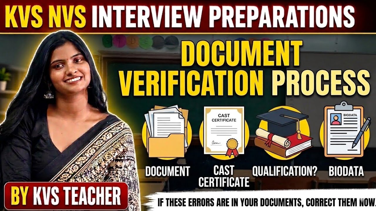 KVS/NVS INTERVIEW Document Varification Process |Caste Certificate dobts #kvs#documentverification