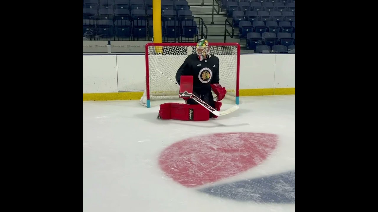 Collin Delia of the Chicago Blackhawks working some neuroplasticity. #GetBetter