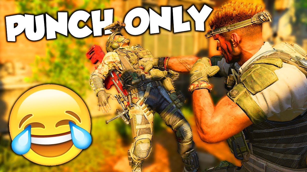 PUNCHING ONLY 👊... (DON'T TRY THIS!) - BLACK OPS 4