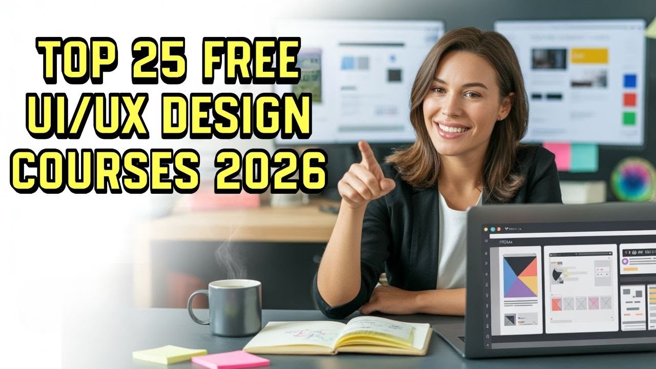 TOP 25 FREE UI/UX Design Courses You MUST TAKE 2026 | How to become a UI UX Designer?