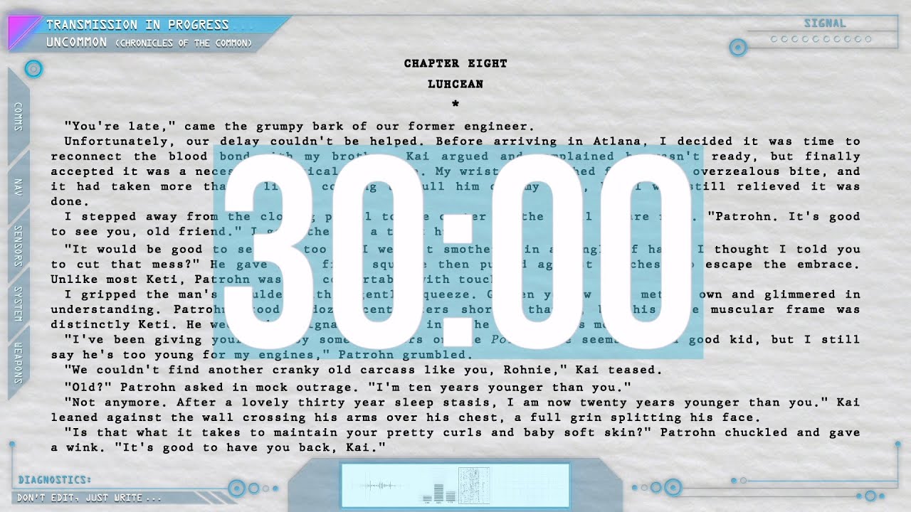 30 Minute Timer - Writing & Productivity Sprint (SILENT, except for opening & closing sounds)