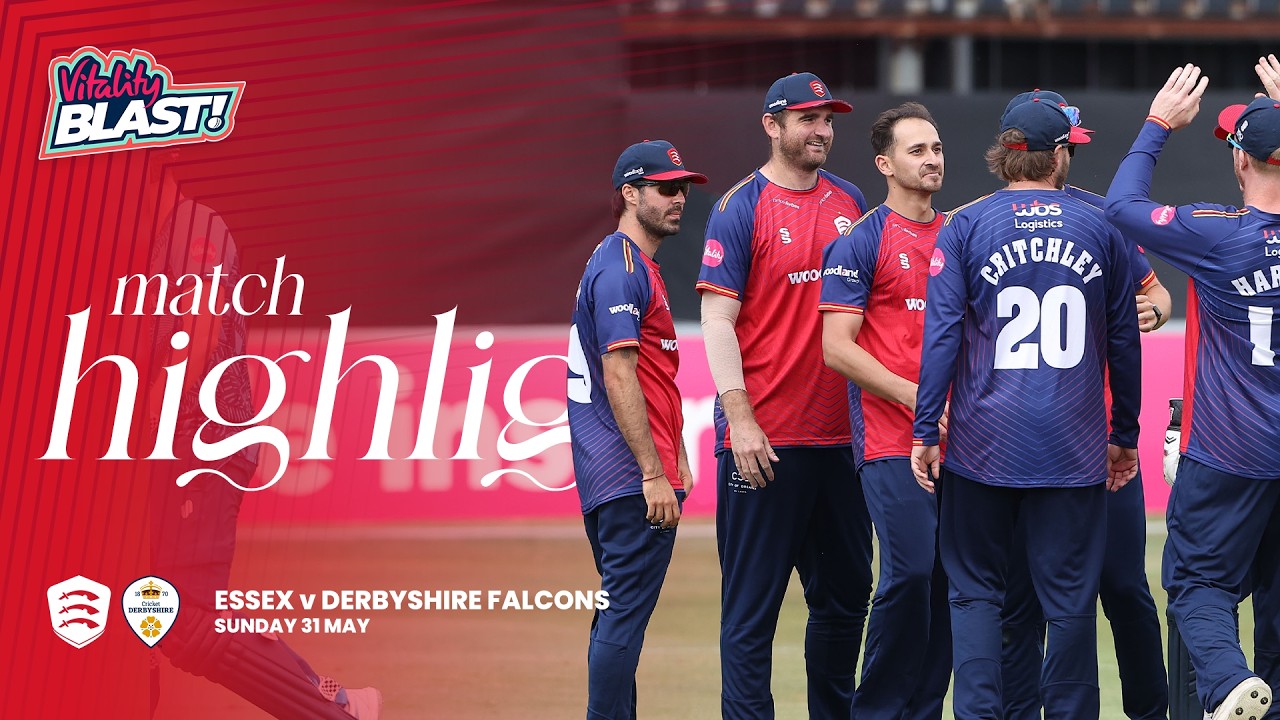 ✅ СУПЕРВОСКРЕСЕНЬЕ В ЧЕЛМСФОРДЕ! Essex против Derbyshire Falcons | Лучшие моменты Vitality Blast ...