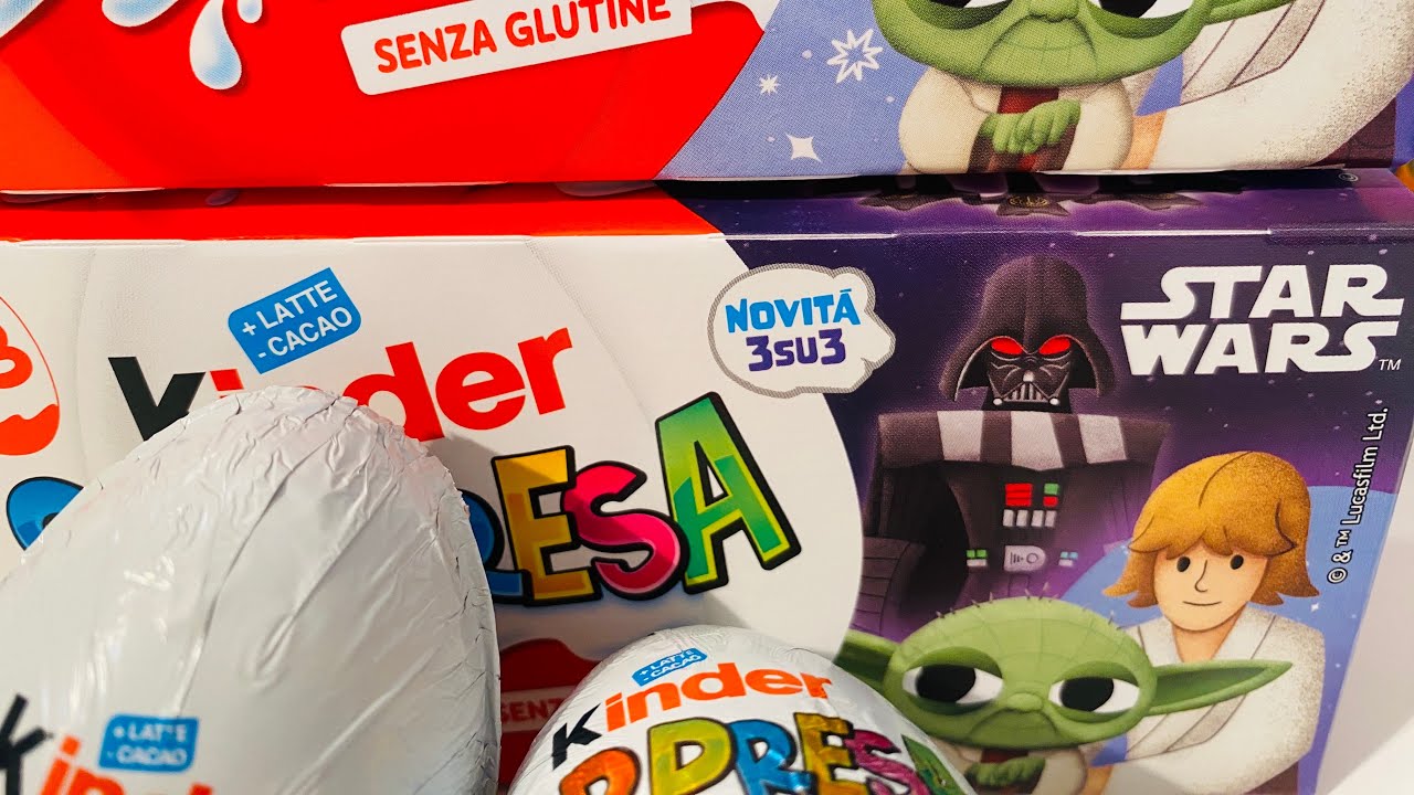 Star Wars Compilation Kinder Surprise ASMR Unboxing 