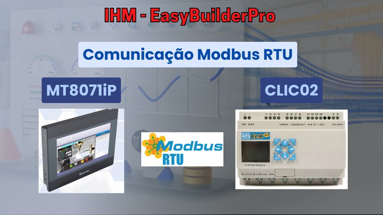 IHM Comunicando com o CLIC02 pela RS485 Modbus RTU [IHM #41]