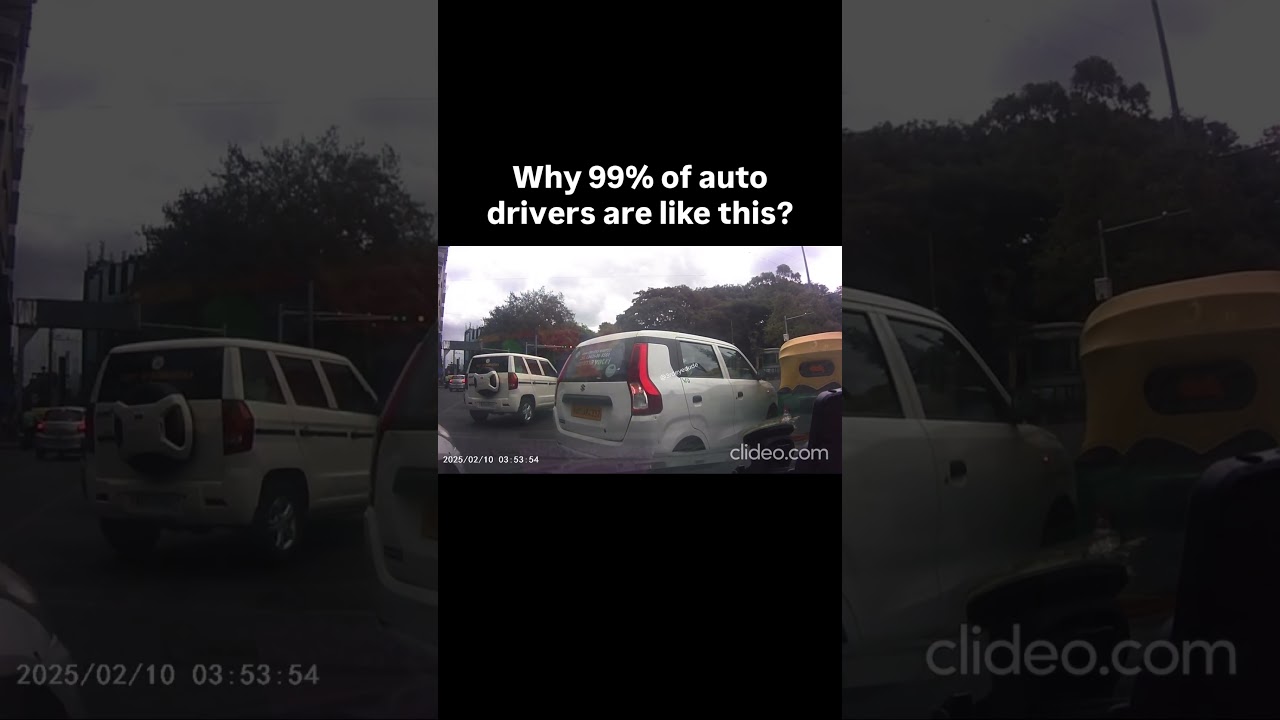 Auto driver creates chaos on the road